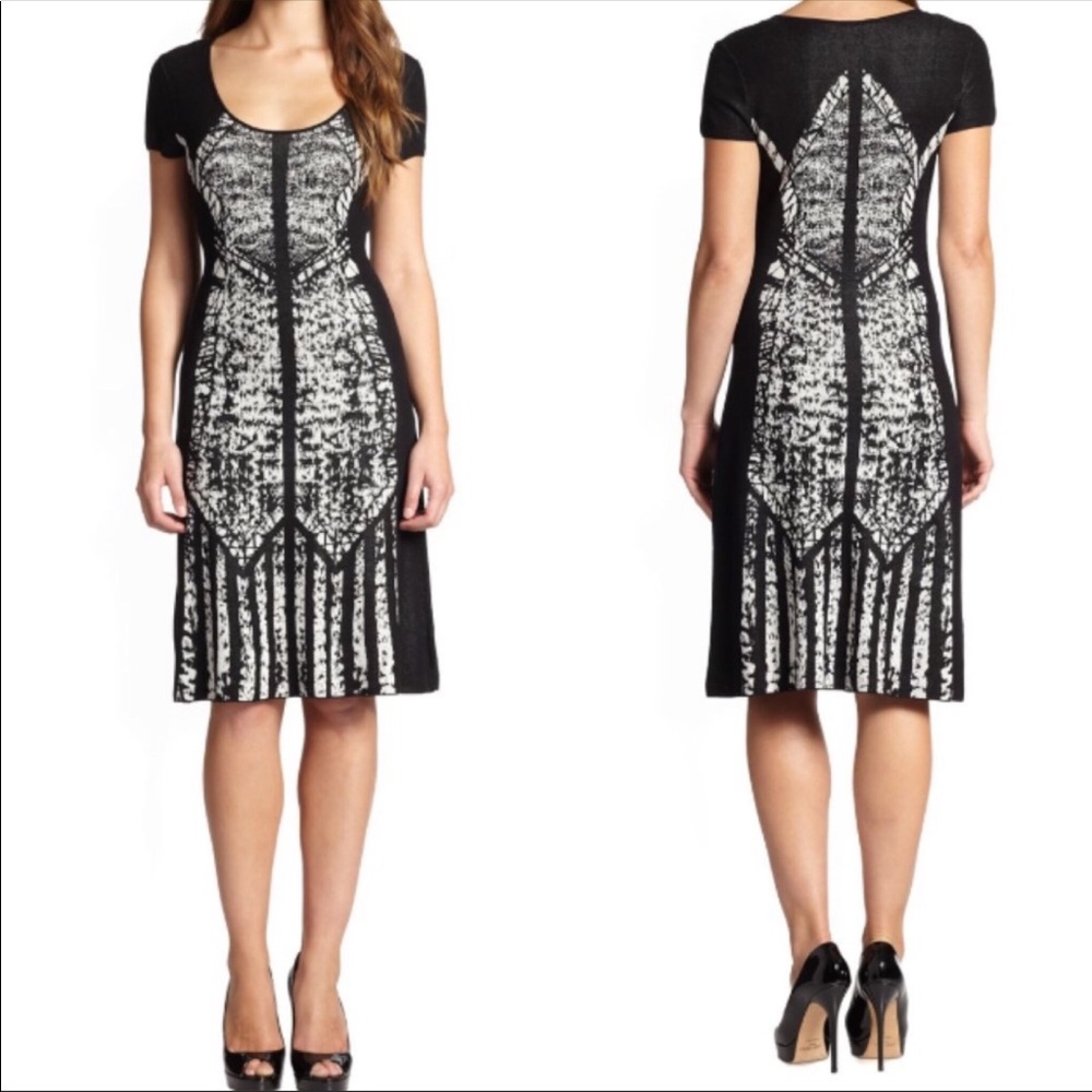 BCBGMAXAZRIA cotton midi dress